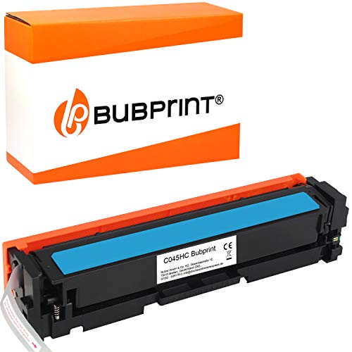 Bubprint Toner kompatibel als Ersatz für Canon 045H 045 H 045HC 1245C002 i-Sensys LBP611CN LBP612CDW LBP613CDW MF631CN MF632CDW MF633CDW MF634CDW MF635CX Cyan von Bubprint