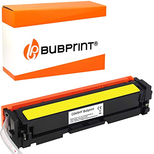 Bubprint Toner kompatibel als Ersatz für Canon 045H 045 H 045HY 1243C002 i-Sensys LBP611CN LBP612CDW LBP613CDW MF631CN MF632CDW MF633CDW MF634CDW MF635CX Gelb von Bubprint
