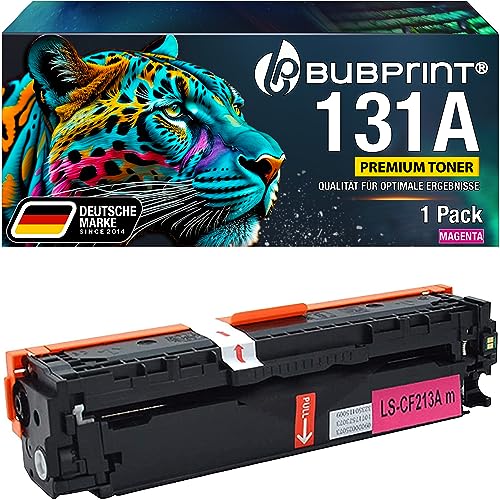 Bubprint Toner kompatibel als Ersatz für HP 131A CF213A für Laserjet Pro 200 Color MFP m276nw M276n M251n M251nw Magenta von Bubprint