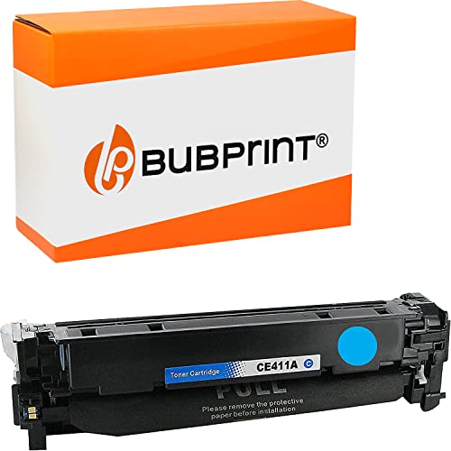 Bubprint Toner kompatibel als Ersatz für HP 305A CE411A für Laserjet Pro 400 Color M451dn M451dw M451nw MFP M475dn M475dw Pro 300 Color M351A MFP M375nw Cyan von Bubprint