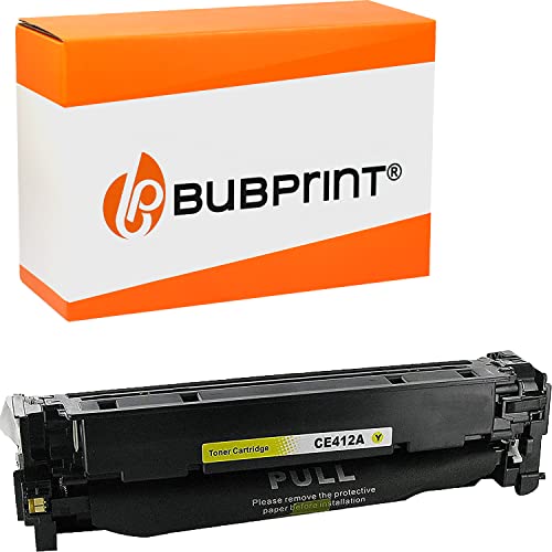 Bubprint Toner kompatibel als Ersatz für HP 305A CE412A für Laserjet Pro 400 Color M451dn M451dw M451nw MFP M475dn M475dw Pro 300 Color M351A MFP M375nw Gelb von Bubprint
