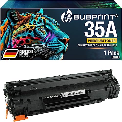 Bubprint Toner kompatibel als Ersatz für HP 35A CB435A für Laserjet P1005 P1006 P1007 P1008 P1009 2.000 Seiten Schwarz von Bubprint