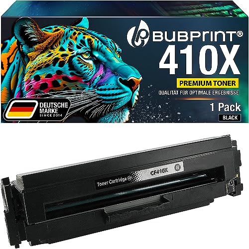 Bubprint Toner kompatibel als Ersatz für HP 410A CF410A 410X CF410X für Color Laserjet Pro MFP M477fdw M377dw M477fdn M477fnw m452dn M452nw m452dw m452 M477 M377 Schwarz von Bubprint