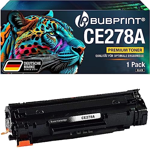 Bubprint Toner kompatibel als Ersatz für HP CE278A 78A für Laserjet Pro M1536DNF M1537DNF M1538DNF M1539DNF MFP P1566 P1600 P1606DN P1607DN P1608DN P1609DN Schwarz von Bubprint