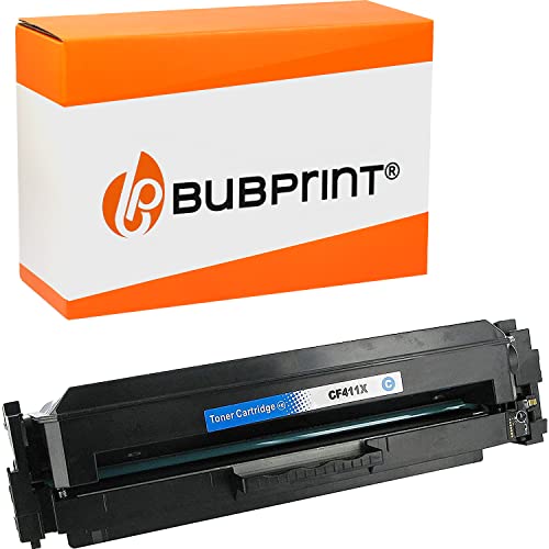 Bubprint Toner kompatibel als Ersatz für HP CF401X 201X für Color Laserjet Pro M252DW M252N M274N M274DN MFP M277DW MFP M277N 2300 Seiten Cyan von Bubprint