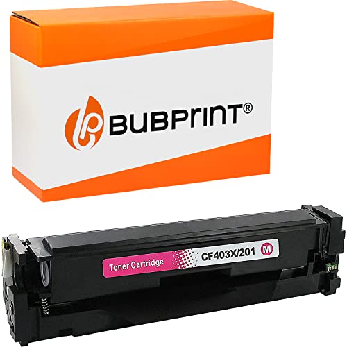 Bubprint Toner kompatibel als Ersatz für HP CF403X 201X für Color Laserjet Pro M252DW M252N M274N M274DN MFP M277DW MFP M277N 2300 Seiten Magenta von Bubprint