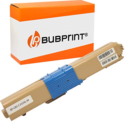 Bubprint Toner kompatibel als Ersatz für Oki 46508710 XL für C332DN C332 DN MC363DN MC363 DN MC363N 3.000 Seiten Magenta von Bubprint
