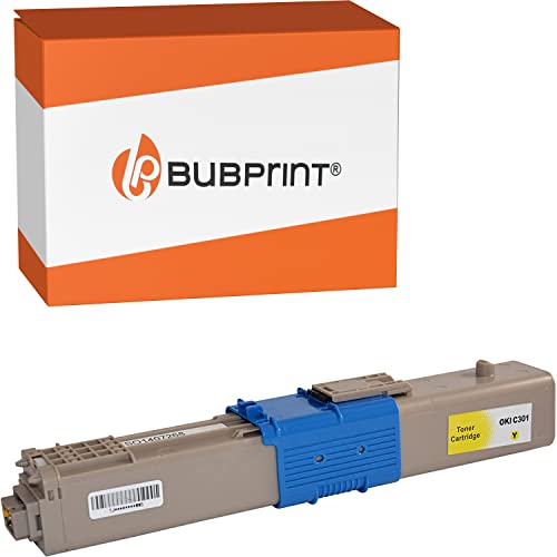 Bubprint Toner kompatibel als Ersatz für Oki C301 C301DN C321 C321DN MC332 MC332DN MC340 MC342 MC342DN MC342DNW - 44973533 1.500 Seiten Gelb von Bubprint