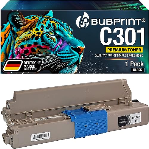 Bubprint Toner kompatibel als Ersatz für Oki C301 C301DN C321 C321DN MC332 MC332DN MC340 MC342 MC342DN MC342DNW - 44973536 2.200 Seiten Schwarz von Bubprint