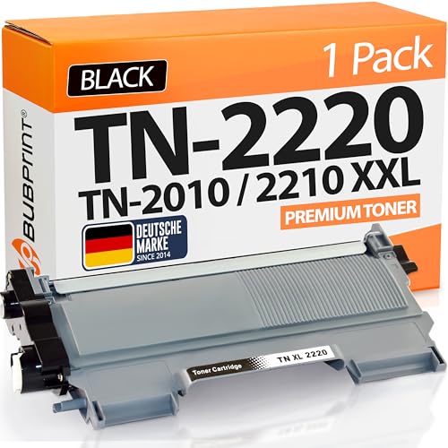 Bubprint XXL Toner kompatibel als Ersatz für Brother TN2220 TN2210 für MFC-7360N MFC-7460DN HL-2130 HL-2135W HL-2240 HL-2240D HL-2250DN DCP-7055 DCP-7055W Fax 2840 Fax 2940 Schwarz von Bubprint