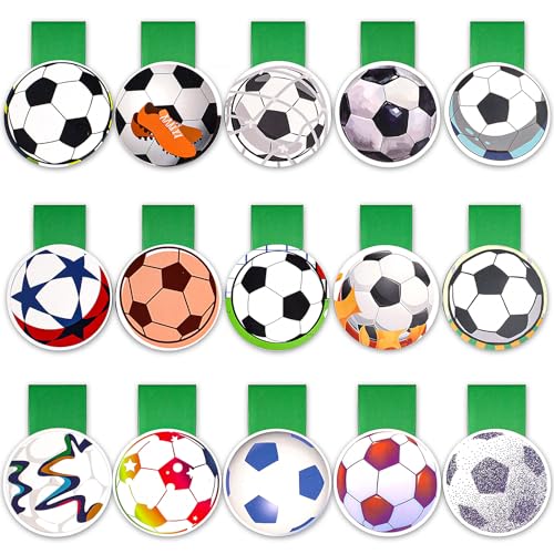 Bubuny Lesezeichen Magnetisch Kinder, 15 Stk. Magnetische Fußball Lesezeichen, Magnetische Lesezeichen Kinder für Jungen Mädchen Schüler für Buchliebhaber Fussballfans Bubuny Lesezeichen Magnetisch Kinder, 15 Stk. Magnetische Fußball Lesezeichen, Magnetische Lesezeichen Kinder für Jungen Mädchen Schüler für Buchliebhaber Fussballfans von Bubuny