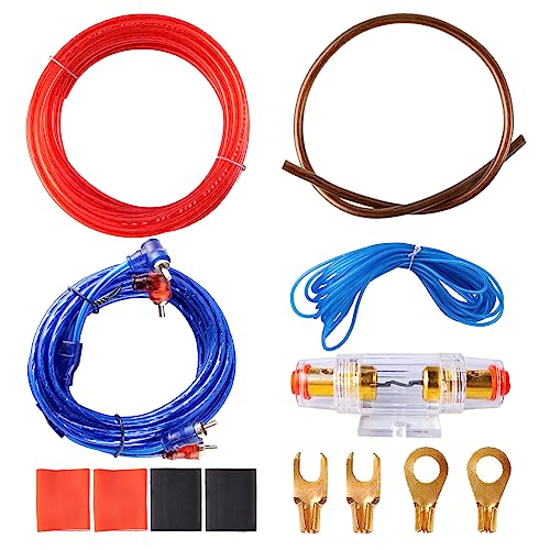 Kfz Verstärker Kabelsatz Anschluss Set, 8GA Auto Verstärker Kabel, Verstärker Endstufe Kabel 1500w Car Audio Wire, Installations-Set Verstärker Endstufe Kabel Kfz Verstärker Kabelsatz Anschluss Set, 8GA Auto Verstärker Kabel, Verstärker Endstufe Kabel 1500w Car Audio Wire, Installations-Set Verstärker Endstufe Kabel von Bubuny
