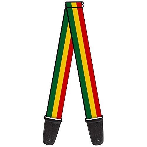 BD Nylon Gitarrengurt – Rasta Reggae Lion Head Design von Buckle-Down