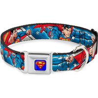 Buckle-Down DC Comics Superman Action Dog Collar - Blue (Various Sizes) - L/18-32 Inches von Buckle-Down