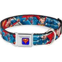 Buckle-Down DC Comics Superman Action Dog Collar - Blue (Various Sizes) - M/16-23 Inches von Buckle-Down