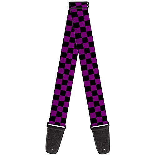 Buckle-Down GS-W30315 Gitarrengurt (5,1 cm breit), Schwarz/Violett von Buckle-Down