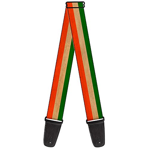 Buckle-Down GS-W30957 Gitarrengurt mit Irland-Flagge, Streifen, Distressed 5,1 cm breit von Buckle-Down