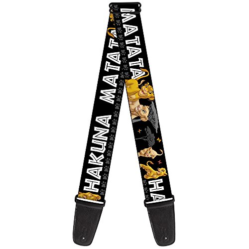 Buckle-Down GS-WDY046 Gitarrengurt Lion King Simba Nala Hakuna Matata 2" breit, 86,4-152,4 cm von Buckle-Down