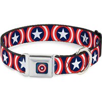 Buckle-Down Marvel Captain America Shield Dog Collar (Various Sizes) - S/13-18 Inches von Buckle-Down