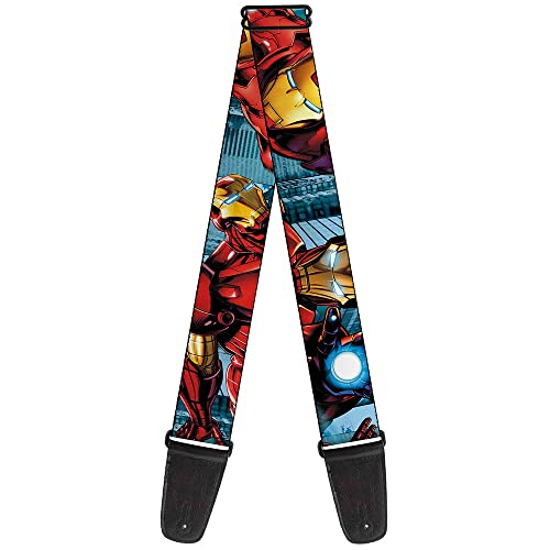 Marvel Comics Gitarrengurt Iron Man Action 5,1 cm breit von Buckle-Down