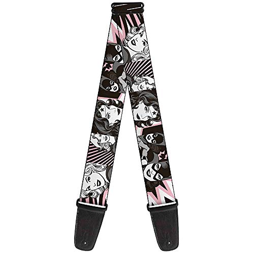 buckle-down Gitarrengurt 34-60" Batgirl/Wonder Woman/Supergirl Retro Panels Black/Pink/White buckle-down Gitarrengurt 34-60" Batgirl/Wonder Woman/Supergirl Retro Panels Black/Pink/White von Buckle-Down