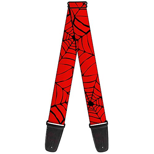 buckle-down Gitarrengurt 34-60" Spiderweb Red/Black von Buckle-Down