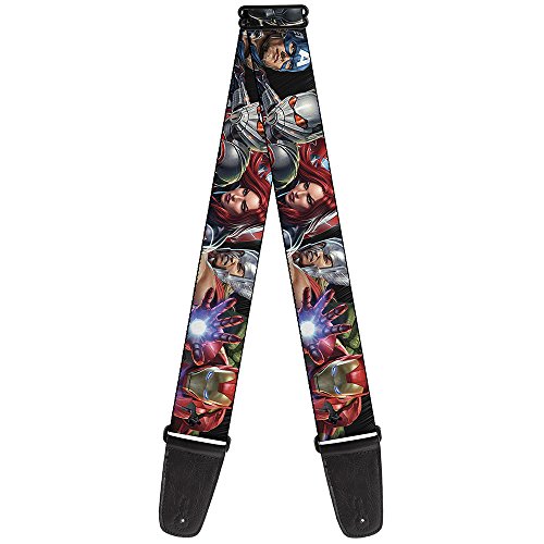 buckle-down gs-wav076 Gitarrengurt – 7-vivid Avengers Action Posen, 5,1 cm breit & 73,7–137,2 cm Länge von Buckle-Down