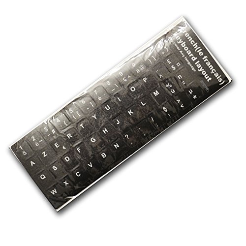 Bucom Französische Tastatur Aufkleber Layout für Notebook PC Laptop Keyboard Stick French von Bucom