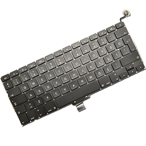 Bucom Tastatur für MacBook Pro 13,3" A1278 A1279 A1280 Unibody TR Keyboard Türkisch MC700 MC724 MB990 MC374 von Bucom