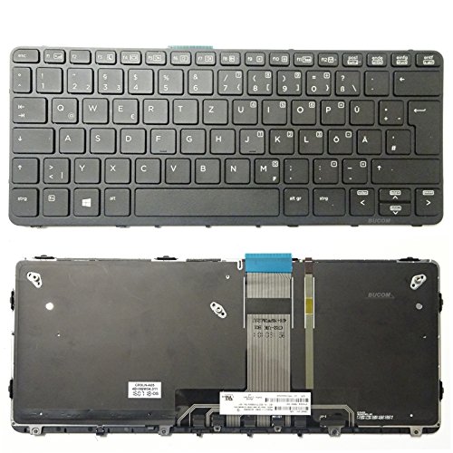 Tastatur HP Pro X2 612 G1 mit Backlight Beleuchtung 755497-041 deutsch von Bucom