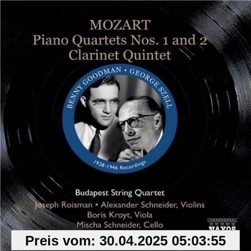 Klavierquartette Nr. 1+2 Klavierquartette Nr. 1+2 von Budapest String Quartet
