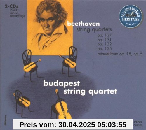 Masterworks Heritage - Beethoven (Streichquartette Vol. 2) von Budapest String Quartet
