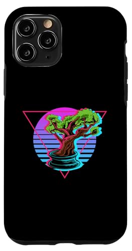 80er Jahre Retrowave Bonsai Gärtner Einzigartiger Bonsai-Baum Ästhetik Hülle für iPhone 11 Pro von Buddhist Zen Garden Outdoor Bonsai Tree Art Merch