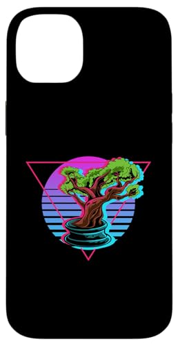 80er Jahre Retrowave Bonsai Gärtner Einzigartiger Bonsai-Baum Ästhetik Hülle für iPhone 14 Plus von Buddhist Zen Garden Outdoor Bonsai Tree Art Merch