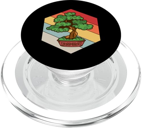 Bonsai Baum Gärtner Retro Stil Bonsai Baum PopSockets PopGrip für MagSafe von Buddhist Zen Garden Outdoor Bonsai Tree Art Merch