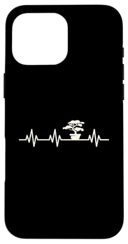 Bonsai Baum Herzschlag Leben Bonsai Herz EKG Puls Hülle für iPhone 16 Pro Max von Buddhist Zen Garden Outdoor Bonsai Tree Art Merch