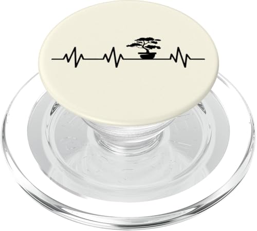 Bonsai Baum Herzschlag Leben Bonsai Herz EKG Puls PopSockets PopGrip für MagSafe von Buddhist Zen Garden Outdoor Bonsai Tree Art Merch
