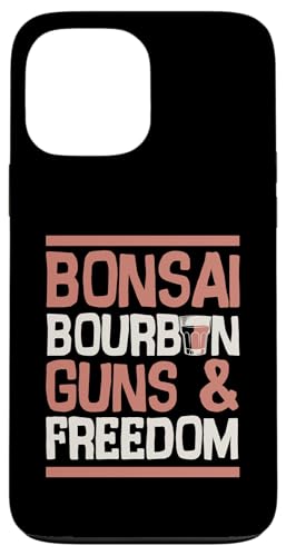 Bonsai Bourbon Guns And Freedom USA Patriotic Dad American Hülle für iPhone 13 Pro Max von Buddhist Zen Garden Outdoor Bonsai Tree Art Merch