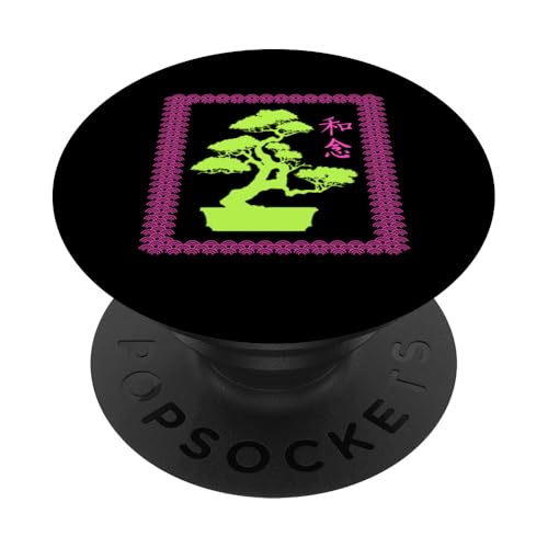 Bonsai-Gärtner im japanischen Stil, traditioneller Bonsai-Baum PopSockets Klebender PopGrip von Buddhist Zen Garden Outdoor Bonsai Tree Art Merch