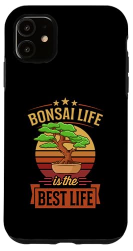 Bonsai Life Is The Best Life Bonsai im Retro-Vintage-Stil Hülle für iPhone 11 von Buddhist Zen Garden Outdoor Bonsai Tree Art Merch
