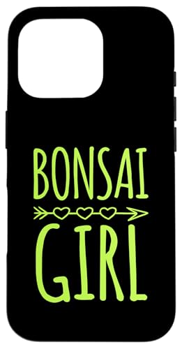 Bonsai-Mädchen mit böhmischen Stil Herz Pfeil Grafik Hülle für iPhone 16 Pro von Buddhist Zen Garden Outdoor Bonsai Tree Art Merch