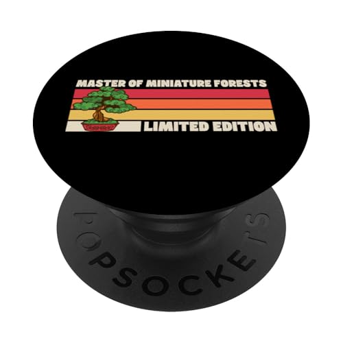 Bonsai Master Of Miniature Forests Limited Edition Retro 70er Jahre PopSockets Klebender PopGrip Bonsai Master Of Miniature Forests Limited Edition Retro 70er Jahre PopSockets Klebender PopGrip von Buddhist Zen Garden Outdoor Bonsai Tree Art Merch
