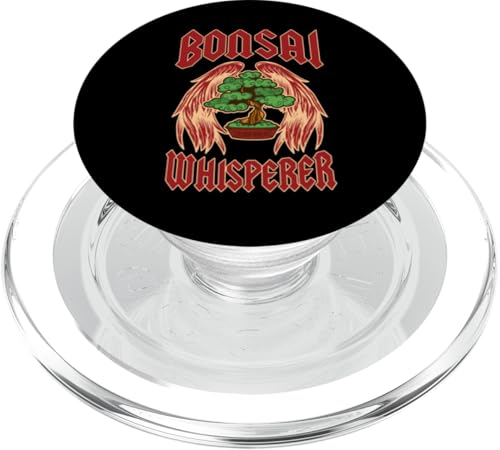 Bonsai Whisperer Bonsai-Gärtner im Rock'n'Roll-Stil PopSockets PopGrip für MagSafe von Buddhist Zen Garden Outdoor Bonsai Tree Art Merch