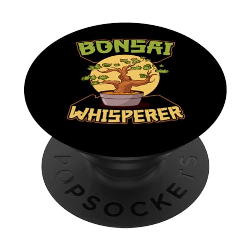 Bonsai Whisperer Japanischer Bonsai-Baumgärtner PopSockets Klebender PopGrip von Buddhist Zen Garden Outdoor Bonsai Tree Art Merch