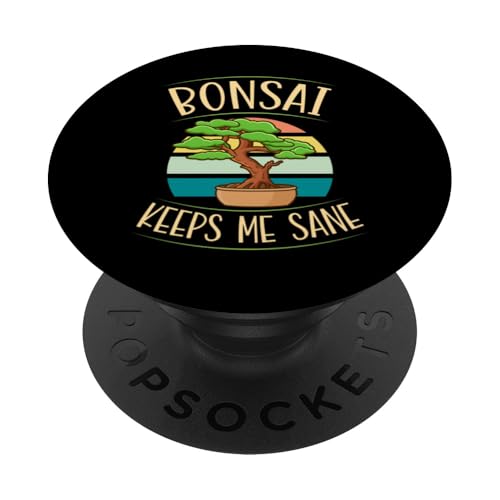 Bonsai hält mich gesund PopSockets Klebender PopGrip von Buddhist Zen Garden Outdoor Bonsai Tree Art Merch