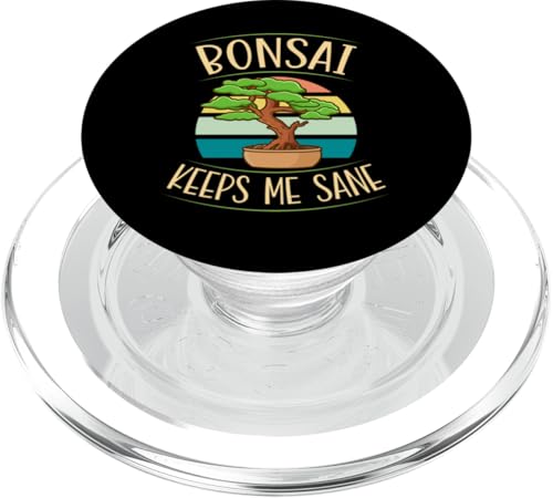 Bonsai hält mich gesund PopSockets PopGrip für MagSafe von Buddhist Zen Garden Outdoor Bonsai Tree Art Merch