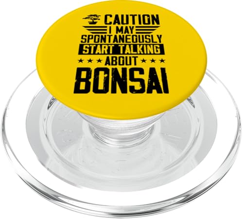 Caution I May Spontan Start Talking About Bonsai PopSockets PopGrip für MagSafe Caution I May Spontan Start Talking About Bonsai PopSockets PopGrip für MagSafe von Buddhist Zen Garden Outdoor Bonsai Tree Art Merch