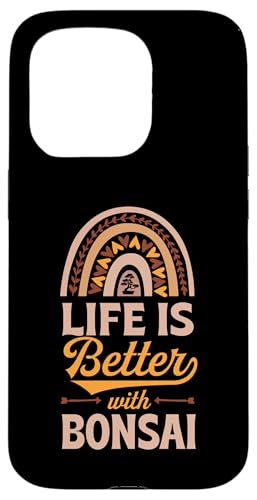 Das Leben ist besser mit Bonsai Bohemian Rainbow Trendy Boho Hülle für iPhone 15 Pro Das Leben ist besser mit Bonsai Bohemian Rainbow Trendy Boho Hülle für iPhone 15 Pro von Buddhist Zen Garden Outdoor Bonsai Tree Art Merch
