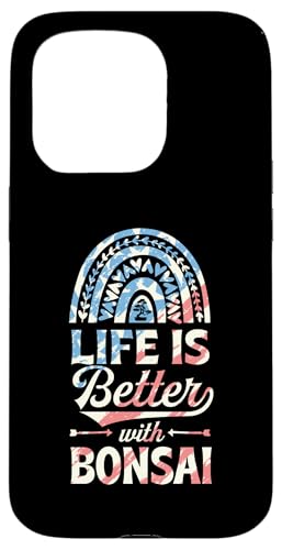 Das Leben ist besser mit Bonsai Bohemian Rainbow Trendy Boho Hülle für iPhone 15 Pro Das Leben ist besser mit Bonsai Bohemian Rainbow Trendy Boho Hülle für iPhone 15 Pro von Buddhist Zen Garden Outdoor Bonsai Tree Art Merch