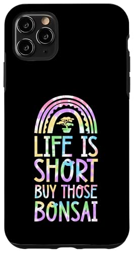 Das Leben ist kurz, kaufen Sie diese Bonsai Bohemian Rainbow Boho-Bonsai Hülle für iPhone 11 Pro Max Das Leben ist kurz, kaufen Sie diese Bonsai Bohemian Rainbow Boho-Bonsai Hülle für iPhone 11 Pro Max von Buddhist Zen Garden Outdoor Bonsai Tree Art Merch